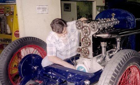 Classic car engine restorations.